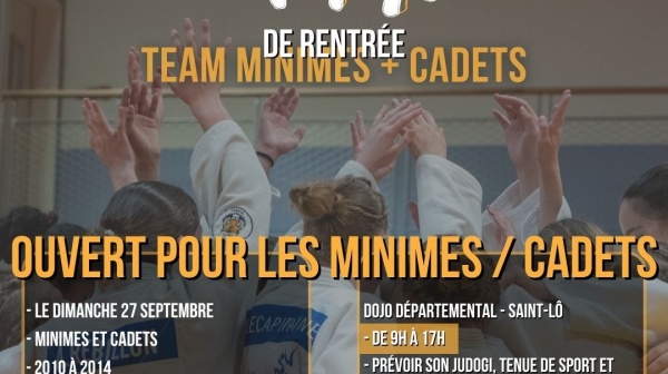STAGE DE RENTRÉE TEAM MINIMES + CADETS